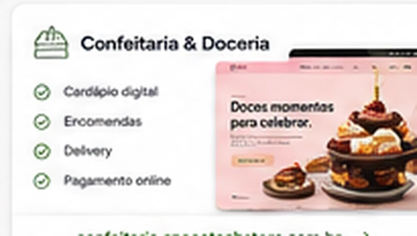 Delivery para confeitaria