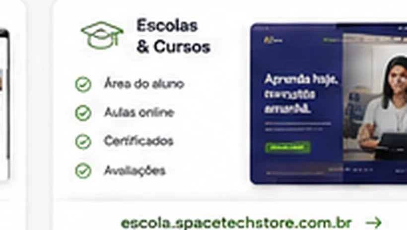 Plataforma para escola e cursos