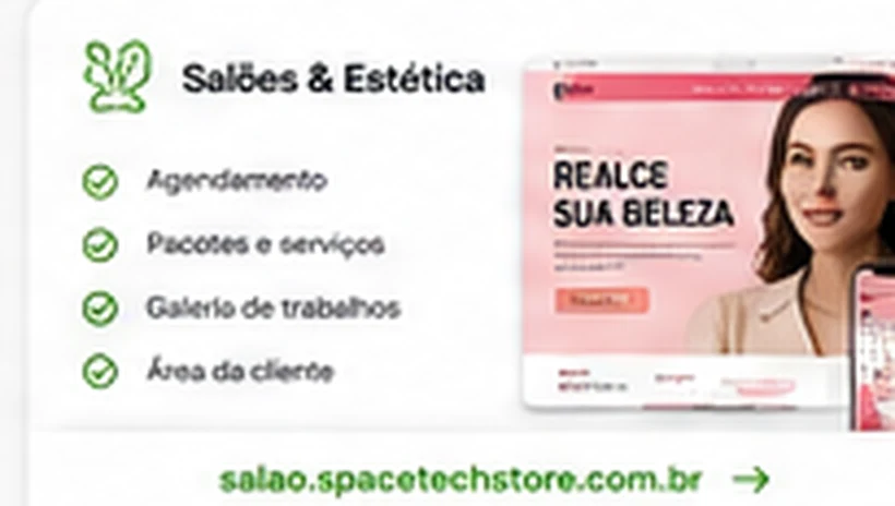 Solução digital para salão e estética