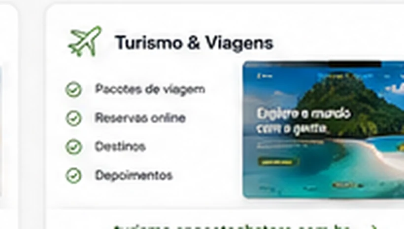 Site para turismo e viagens